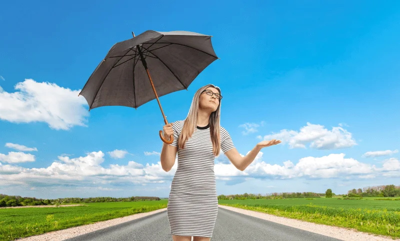 audiologist looking for rain when the sky is clear