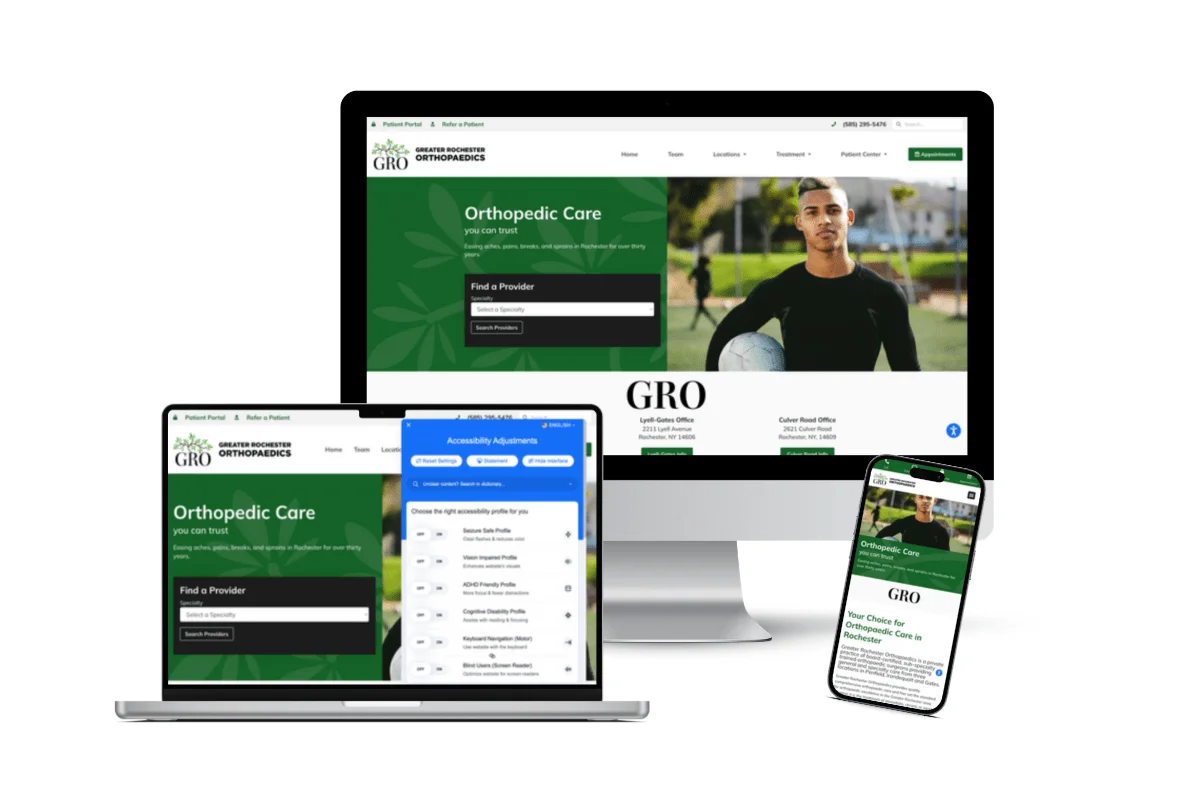 GRO Orthopedics Website by Practis