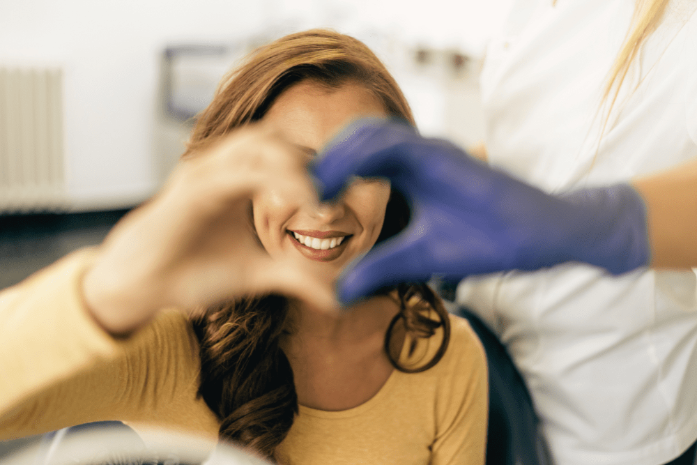 healthcare worker connecting with a patient