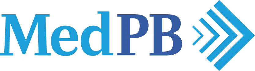 Logo for MedPB, growth advisory and digital marketing solutions for audiology and ENT practices.