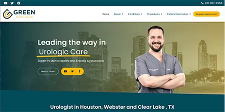 greenurology.com website thumbnail